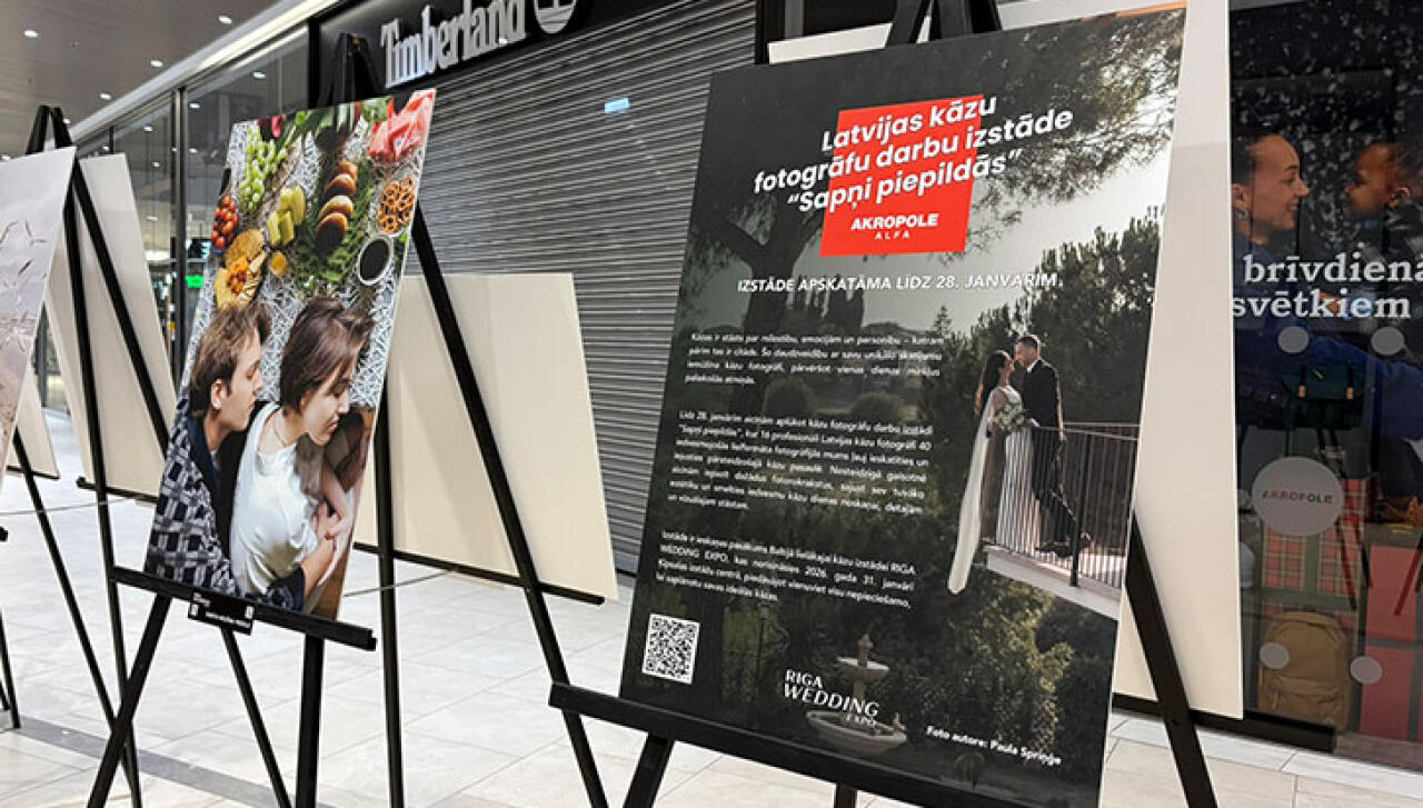Latvijas kāzu fotogrāfu darbu izstāde “Sapņi piepildās”