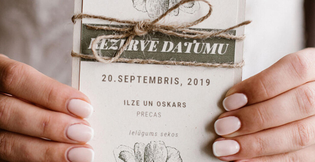 Kas ir „save the date” kartītes? Kur un kādam nolūkam tās lieto?