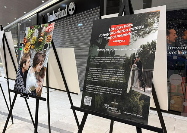 Latvijas kāzu fotogrāfu darbu izstāde “Sapņi piepildās”