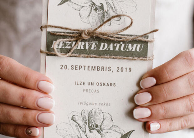 Kas ir „save the date” kartītes? Kur un kādam nolūkam tās lieto?