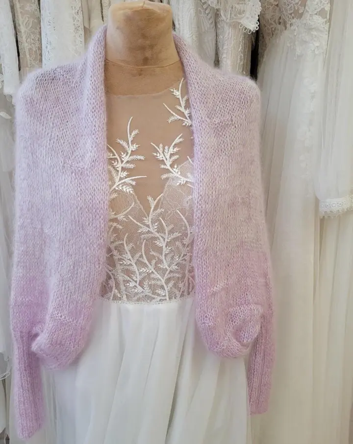 Lilac mohair Butterfly