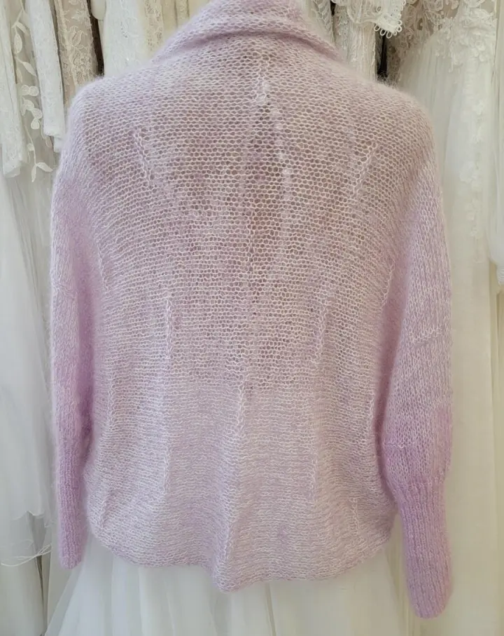 Lilac mohair Butterfly alternate view