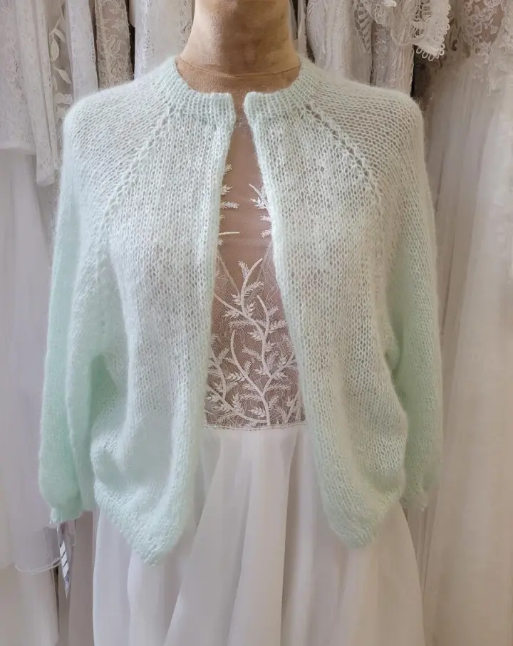 Light green mohair Boho