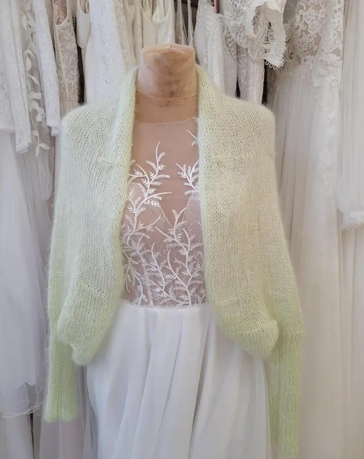 Lime green Butterfly mohair