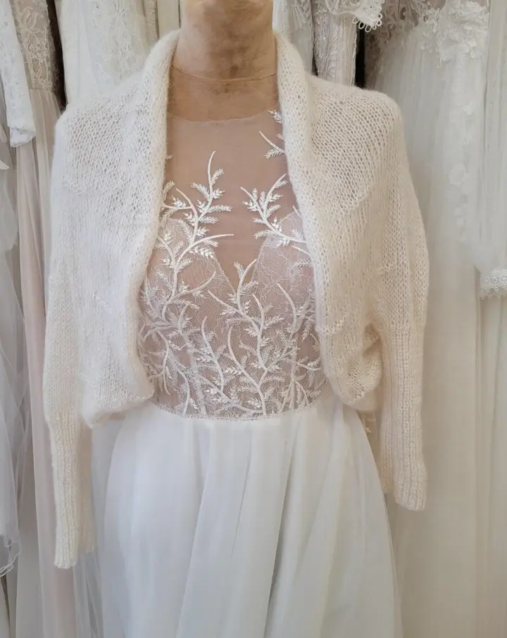 Cream Butterfly adīta jaciņa 