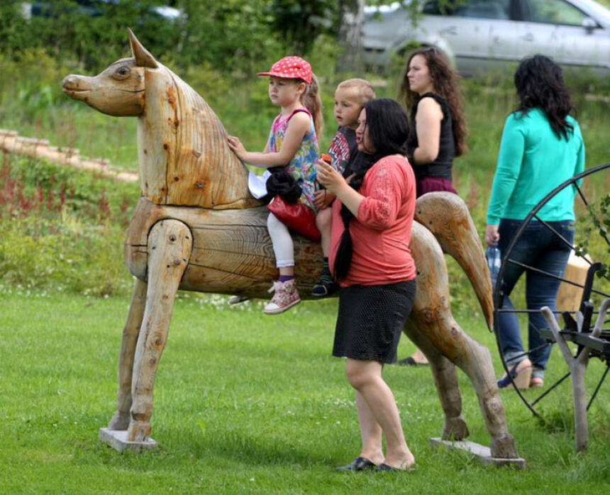 Beverīnas koka skulptūru labirinti un parks