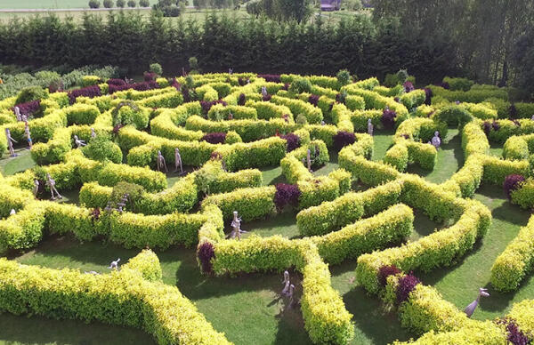 Beverīnas koka skulptūru labirinti un parks